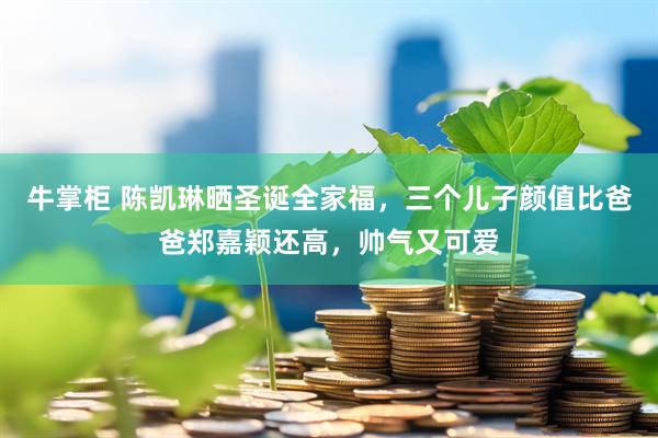 牛掌柜 陈凯琳晒圣诞全家福，三个儿子颜值比爸爸郑嘉颖还高，帅气又可爱