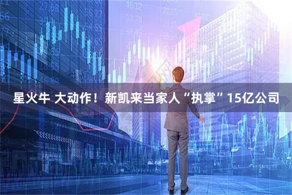 星火牛 大动作！新凯来当家人“执掌”15亿公司